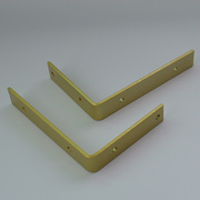 L型隔板托木板支架层板架托墙上三角架墙壁固定支撑架金色托架子