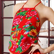 红色肚兜成人女士本命年内衣性感薄款成人中国风复古结婚睡衣夏季