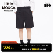 little moco童装秋男童演出服礼服西装裤儿童直筒短裤五分裤裤子
