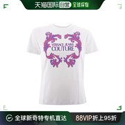 香港直邮潮奢versacejeans范思哲女士巴洛克图案t恤
