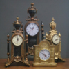 欧式钟表客厅时钟摆件大号，坐钟复古仿铜金色座钟美式仿古台钟