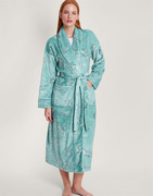 英国monsoon外贸原单珊瑚绒，法兰绒浴袍睡袍女秋冬长款家居服
