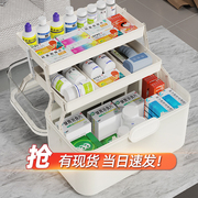 大号药箱家庭装大容量医药箱家用儿童药品收纳箱多层急救分类药盒