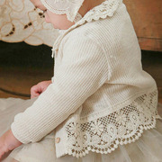 韩国婴儿针织开衫外套春秋装薄款女童小外套夏装宝宝镂空空调衫