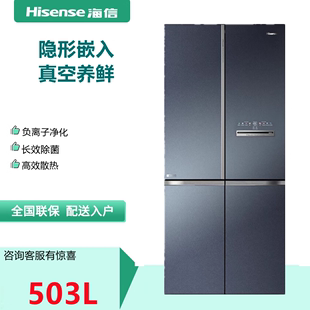 Hisense/海信 BCD-503WTDGVBPIVC2一级真空头等零嵌入式冰箱无霜