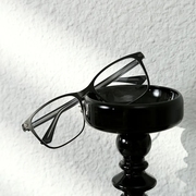 高定版!门店3k+祥云雕刻设计磨砂，黑纯钛镜框男款情侣款眼镜镜框