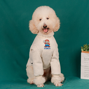 复古卡通大狗衣服秋冬中大型犬卫衣拉布拉多边牧巨贵萨摩耶衣服潮