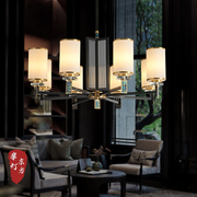 新中式吊灯客厅灯全铜现代轻奢高档别墅餐厅灯中国风设计师吊灯具