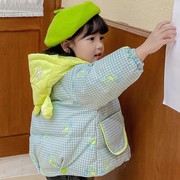 宝宝羽绒服男童女童2023冬儿童加厚短款韩版洋气小童可爱外套
