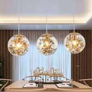北欧现代简约卧室小吊灯欧式创意个性玻璃艺术灯吧台餐厅客厅灯具