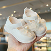 新一岁(新一岁)女宝宝公主鞋秋洋气，婴儿软底学步鞋小童韩版单鞋皮鞋2-3春1