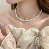 珍珠项链女款2023轻奢小众洋气质锁骨链高级感颈链配饰品