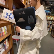 韩国艺术几何ipa平板内胆包收纳(包收纳)保护套macbook14寸笔记本电脑包男