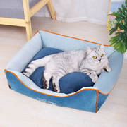 猫窝可拆洗宠物，床方型宠物，窝垫沙发四季通用狗窝
