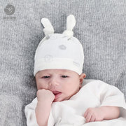 婴儿纱布帽子四季款新生婴幼儿初生宝宝可爱胎帽