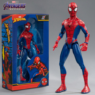 漫威蜘蛛侠玩具手办可动人偶，儿童男孩正版，玩偶中动钢铁侠公仔模型