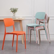 塑料麻将桌椅子靠背大人舒适凳子简约经济型家用加厚简易北欧餐椅