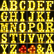 led字母灯数字英文，浪漫惊喜生日，表白求婚布置创意用品场景装饰灯