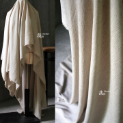 木棉 棉麻亚麻褶皱肌理苎麻复古皱布棉布纯棉肌理布料设计师面料