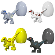 乐高侏罗纪恐龙积木配件镰龙霸王龙恐龙蛋恐龙腕龙幼崽宝宝玩具