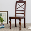 木朵朵家具全原木餐椅田园水性漆橡木定制纯实木美式乡村写字椅子