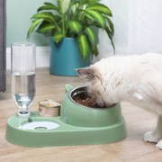 猫碗双碗狗碗狗盆自动饮水食盆泰迪饭盆狗狗陶瓷猫咪喝水防打翻