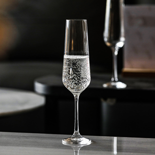 捷克进口bohemia高档水晶玻璃笛形香槟高脚杯，气泡酒杯甜酒杯家用