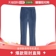 香港直邮needles男士，logo天鹅绒运动裤