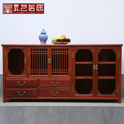 红木家具 大果紫檀古典中式餐边柜 实木花梨木明清储物柜/备餐柜