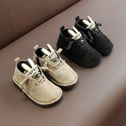 皮毛一体婴儿鞋冬季加厚保暖宝宝，学走路鞋子，0-1岁女幼儿学步棉鞋2