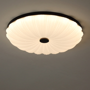 中式吸顶灯实木现代简约南瓜创意贝壳儿童房2023护眼书房卧室灯具