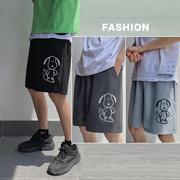 68102024夏装青少年学生港风男生潮流卡通休闲短裤