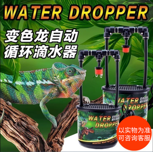 变色龙饲养箱自动滴水器自循环系统，爬虫龙头饮水器进口滴头