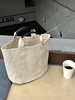 通勤方便帆布水桶包女补习装书手拎包装饭盒袋上班用ins手提布包