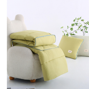 纯色抱枕被子两用简约客厅，沙发靠垫素色办公室，宿舍午休空调被大号