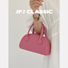 jpjclassic牛皮撞色枕头包女单(包女单，)肩斜挎手提包，休闲波士顿包甜美(包甜美)