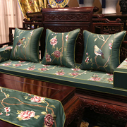 红木沙发坐垫中式古典实木家具刺绣海绵垫木罗汉床加厚座垫套定制