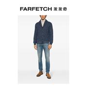 Brunello Cucinelli男士V领斑点针织开衫 FARFETCH发发奇