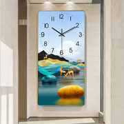 北欧装饰画钟表挂钟客厅，轻奢现代简约时钟挂墙家用时尚创意挂表