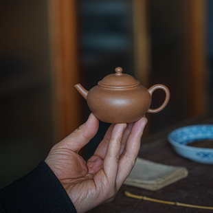 宜兴紫砂壶 功夫茶茶具 手工 家用小容量  原矿老段泥 善缘水平壶