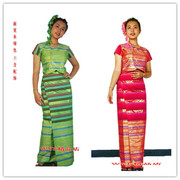 少数民族服装民族风女装傣族生活职业装酒店制服舞演出服一套