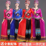 少数民族服装女云南贵州广西壮族彝族瑶族侗族苗族舞蹈演出服