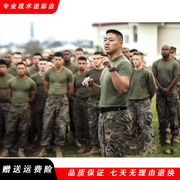美军体能训练服短袖军旅，t恤战术套装军，绿色夏季训作服运动休闲男