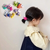 韩版春季荧光五星拼色彩球儿童，少女系皮筋，对装发圈发绳头饰