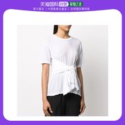 香港直邮Unravel ProjectUNRAVEL PROJECT 女士白色圆领T恤 UWAA0