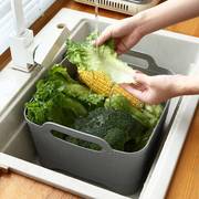 厨房沥水篮洗菜盆家用大号，沥水盆滴漏盆，洗碗盆水果盆塑料移动水槽