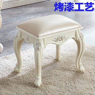 欧式美式梳妆台凳子化妆凳软包小方凳家用椅公主卧室美甲凳古筝凳