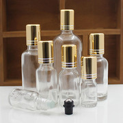 透明玻璃走珠瓶精油分装空瓶滚珠瓶化妆品护肤水香水瓶子5-100ml