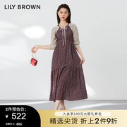 LILY BROWN秋冬款 简约纯色棉混纺披肩针织外套LWND234024