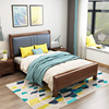 曲美家居实木单人床1.2米小户型小床现代简约中式经济型